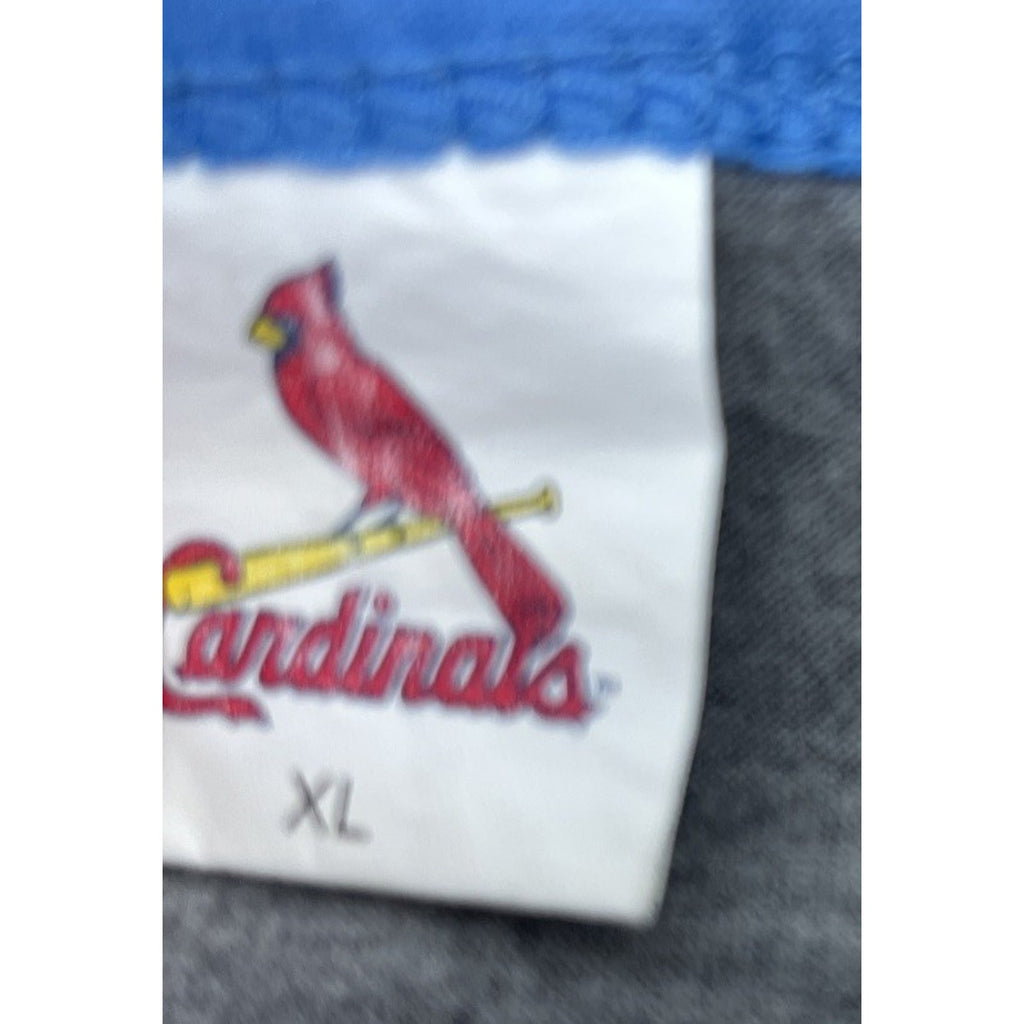 ST LOUIS CARDINALS LIGHT BLUE MYSTERY HENLEY T-SHIRT ADULT XL STADIUM GIVEAWAY