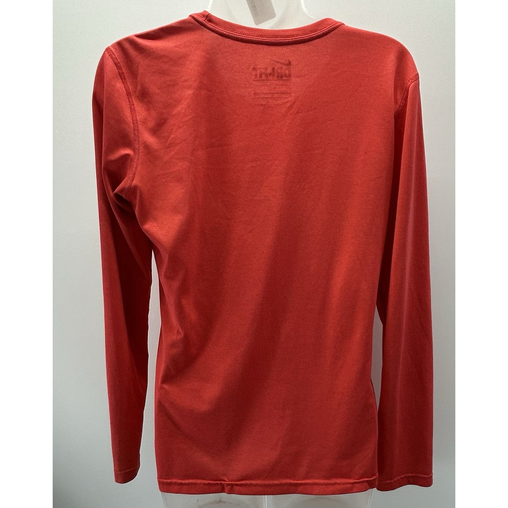 NIKE Long Sleeve tee, dry-fit Women’s size Medium Orange .