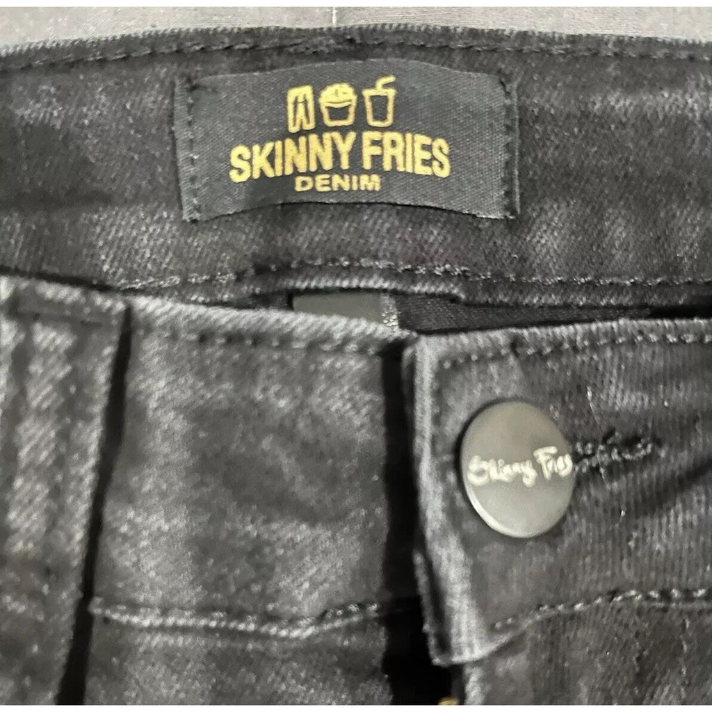 Skinny Fries Denim Junior's Jeans Black Size 11 28X26 Straight