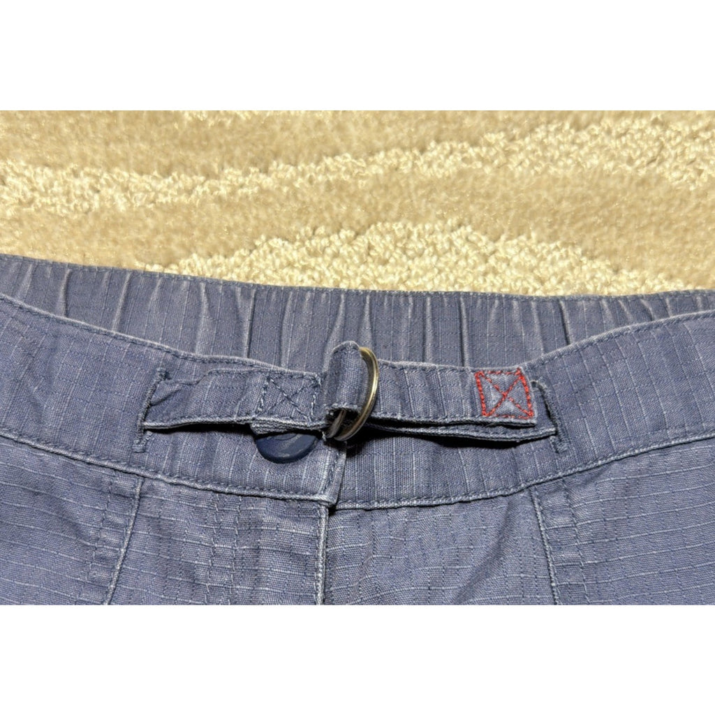 LL Bean Womens Size 8 Pet Blue High Rise Utility Hiking Outdoor Coolmax Pants