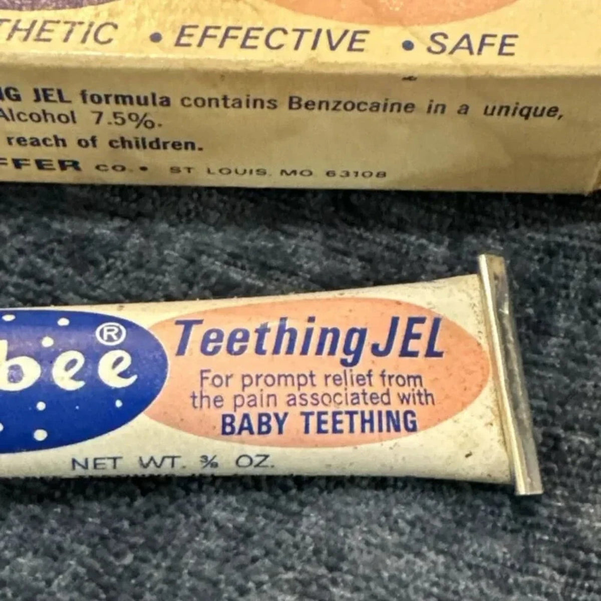 Vintage Babee Brand Teething Gel New Vintage Package