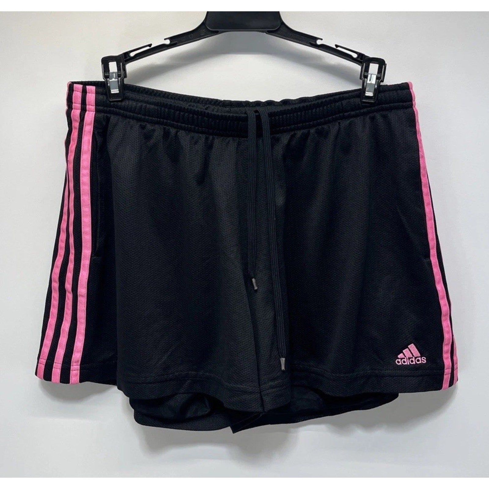 Adidas | Women’s Large Hot Pink Black Lined Athletic Shorts