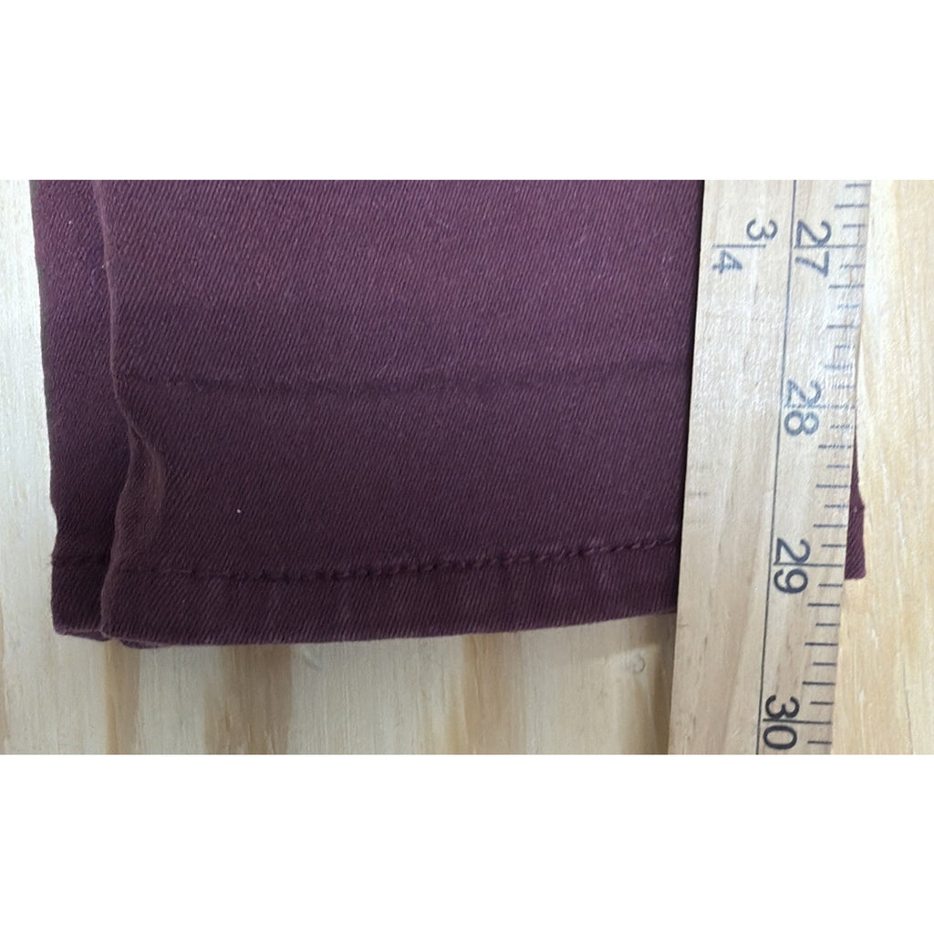 Women's Seven7 Tummyless High Rise Skinny Jeans Fired Brick Size 10 30x29