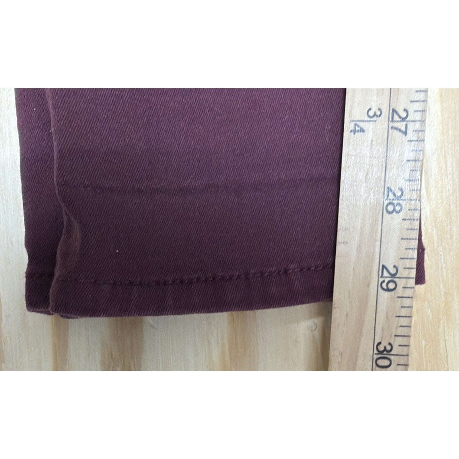 Women's Seven7 Tummyless High Rise Skinny Jeans Fired Brick Size 10 30x29