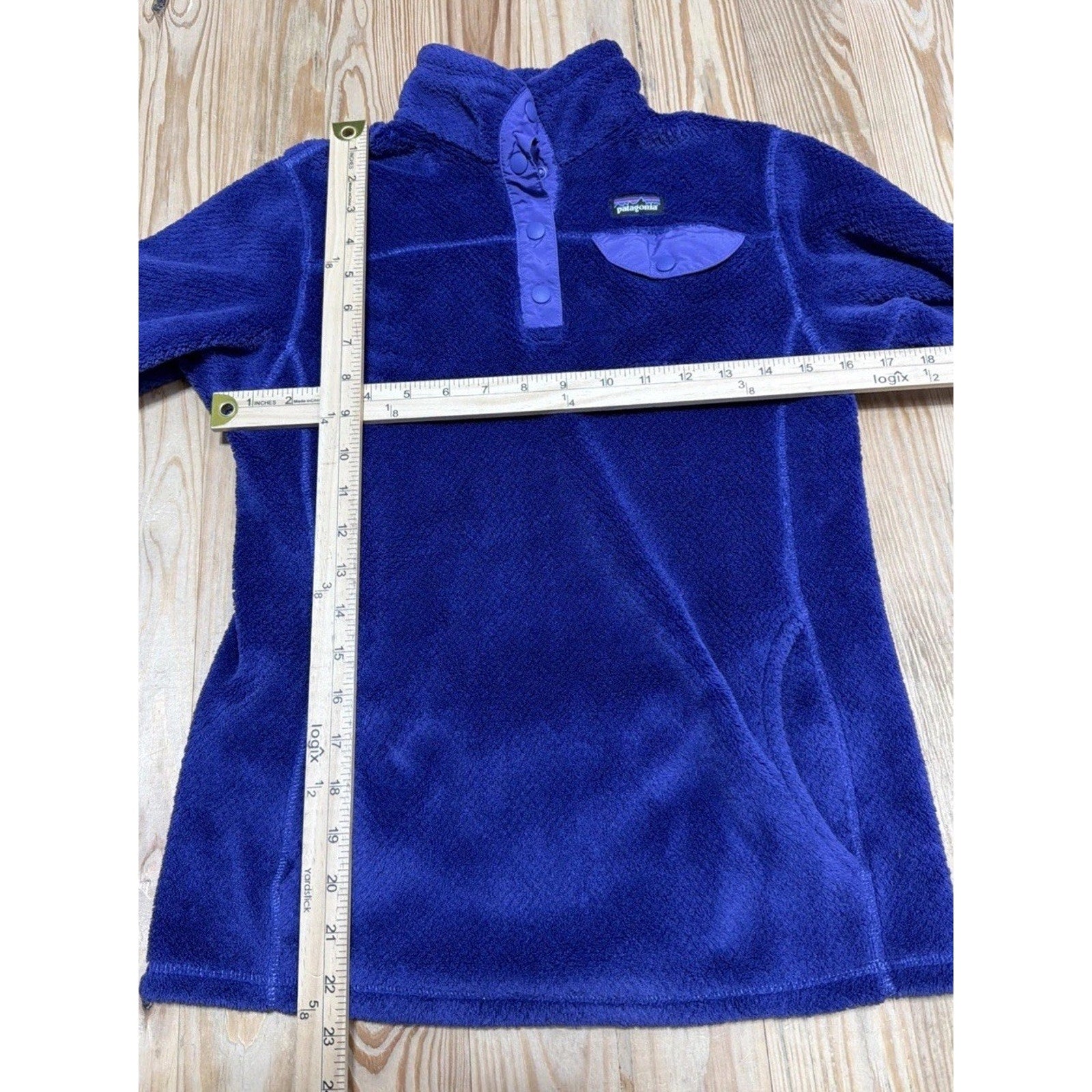Patagonia Girl's Re-Tool Snap-T Polartec Fleece Pullover Size XL Purple