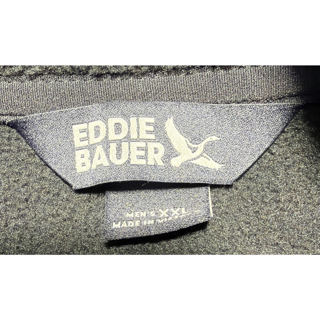 Eddie Bauer Men's 1/4 Snap Sweater Fleece Pullover Size 2XL Black