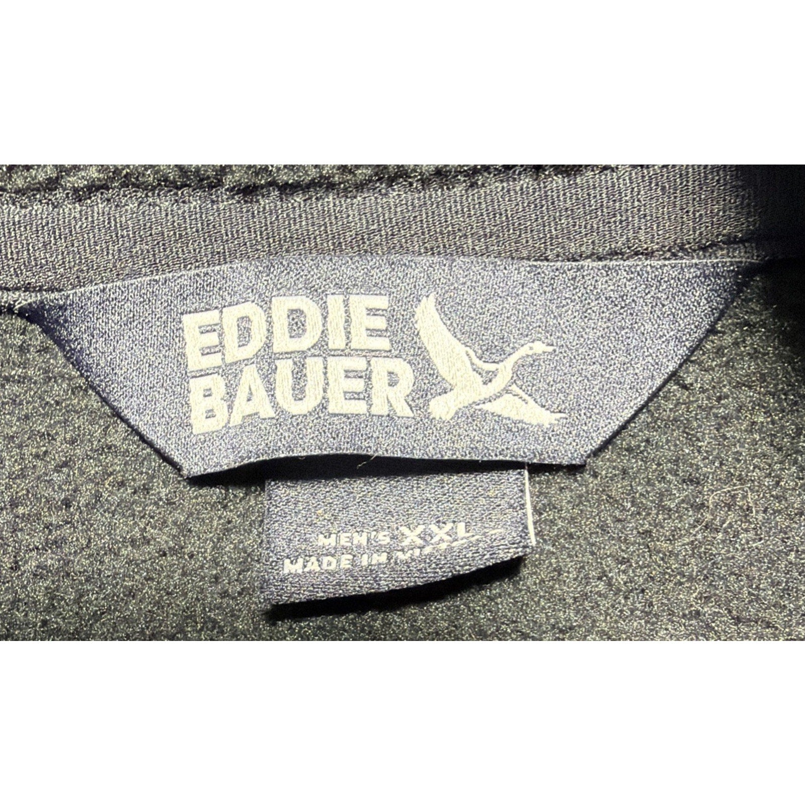 Eddie Bauer Men's 1/4 Snap Sweater Fleece Pullover Size 2XL Black