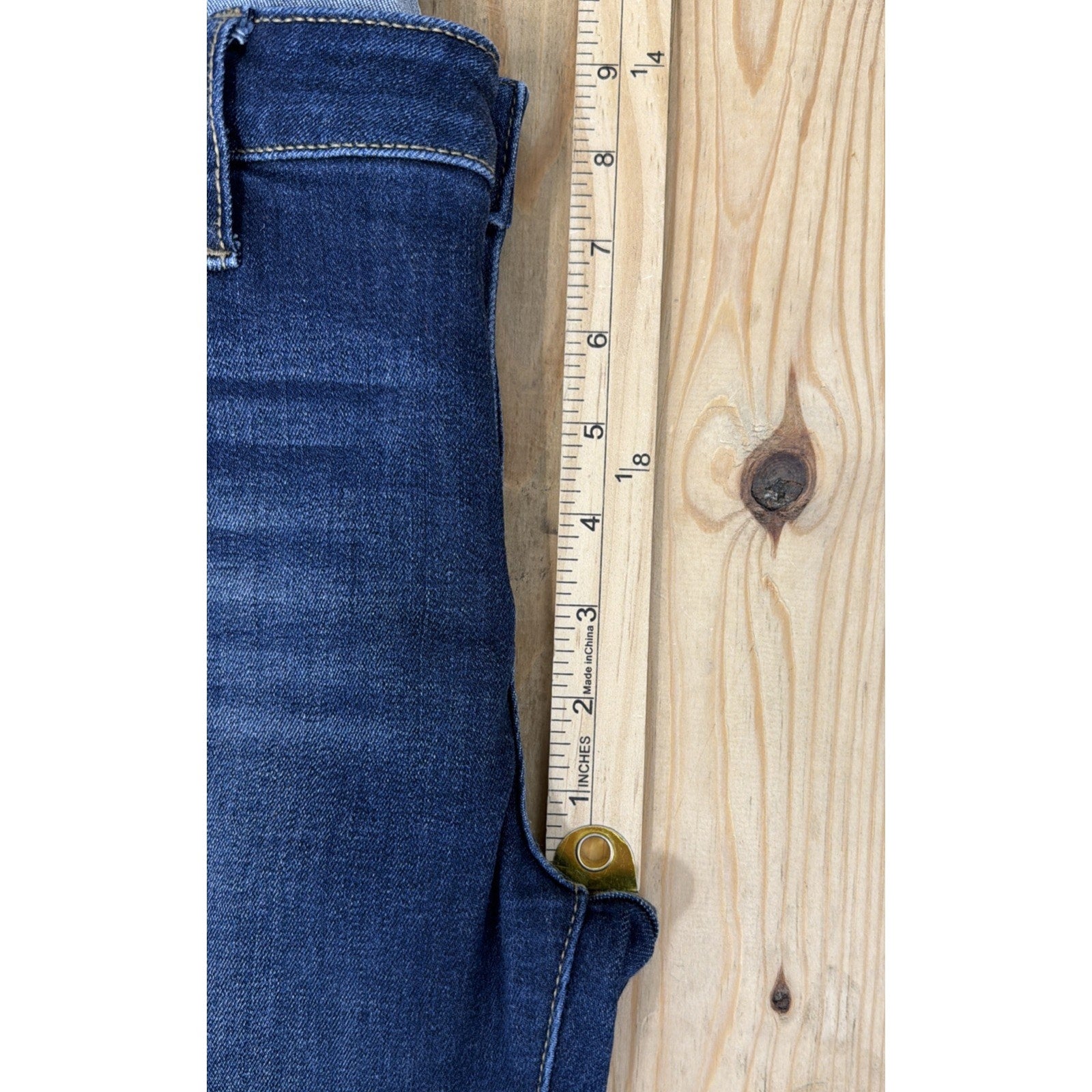 Joe's Jeans Ankle Skinny Dark Wash Raw Hem Stretch Denim Size 27 -29x27.5