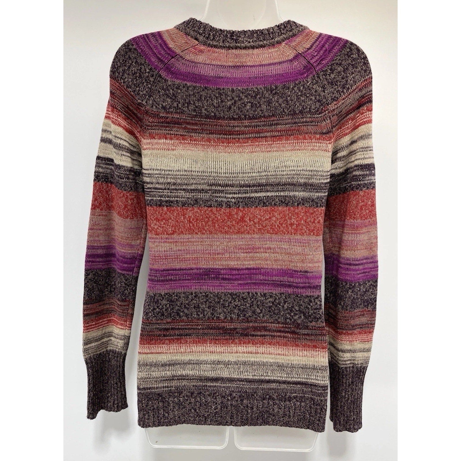 Womens Eddie Bauer Striped Cotton Sweater Size XS