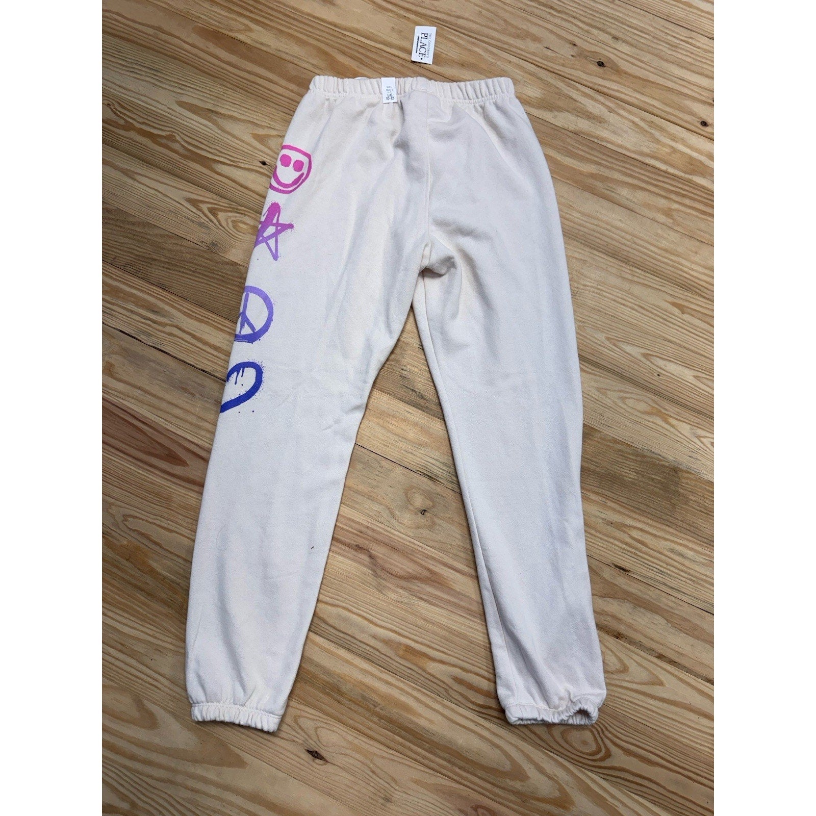 The Children’s Place Kids Girls Peace Love Pink Fleece Size Large 10/12 NWT