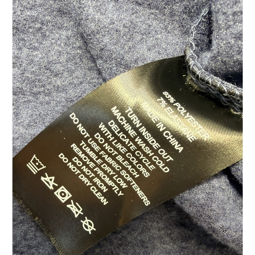 Eddie Bauer Heathered Blue Free Dry Motion Crew Neck Long Sleeve Mens L