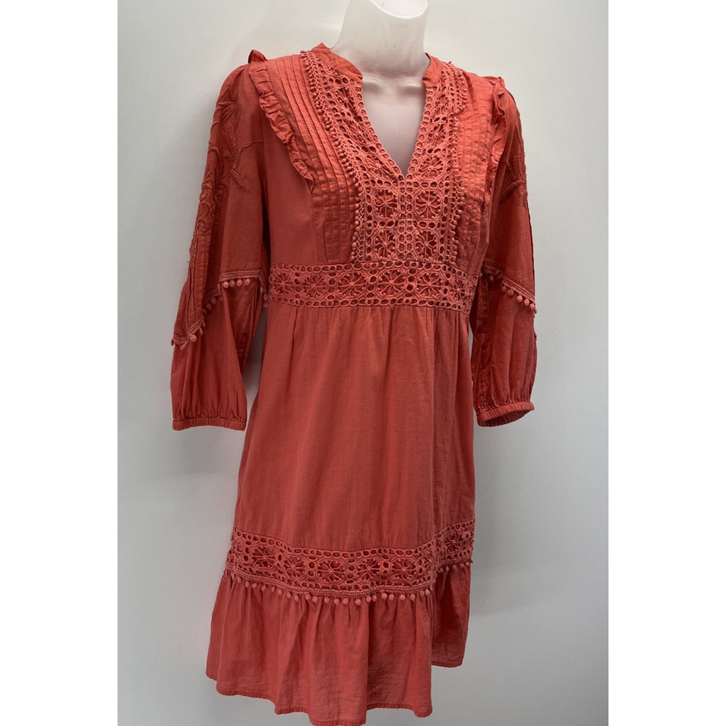 *Anthropologie Josephine Embroidered Dress by Akemi + Kin Women's Small