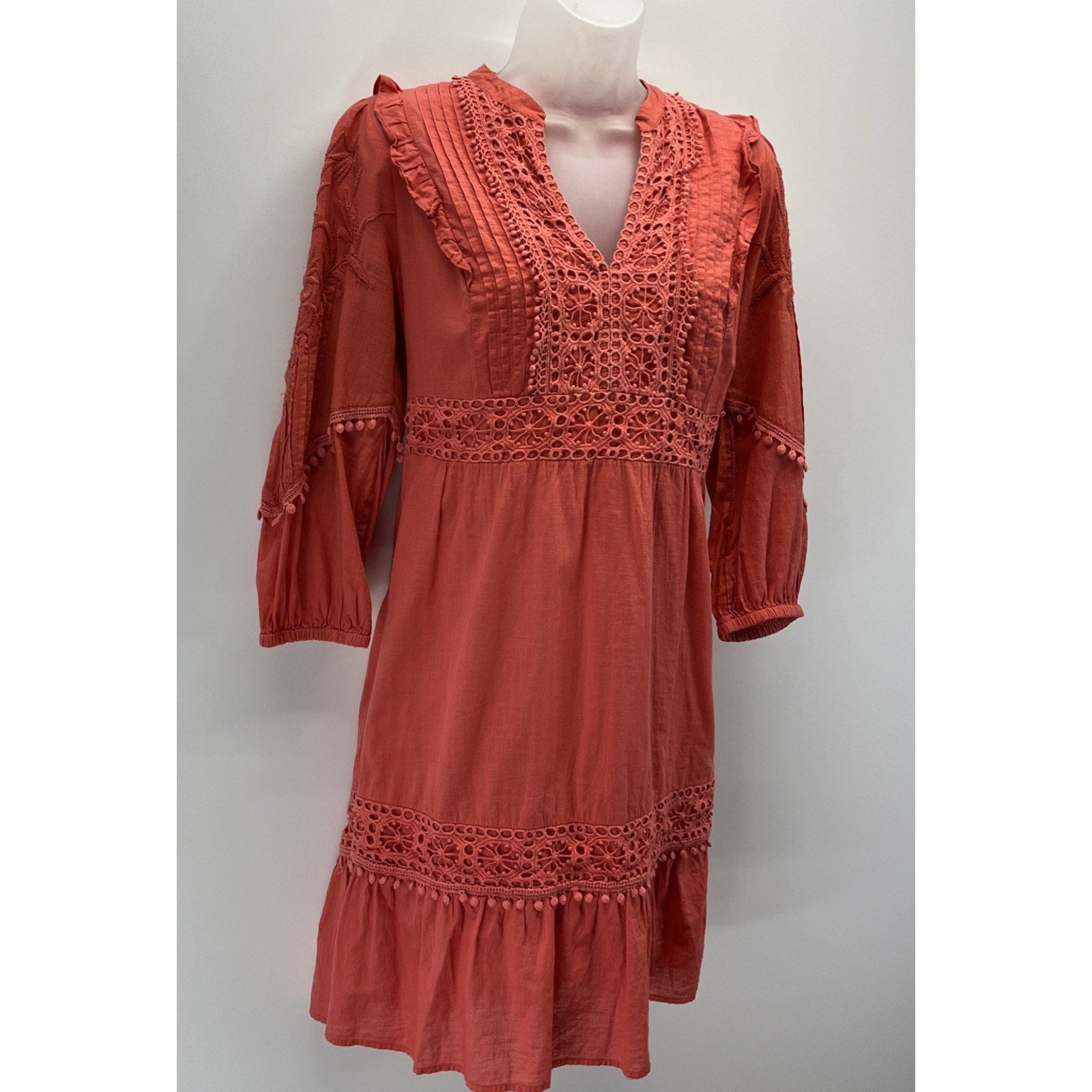 *Anthropologie Josephine Embroidered Dress by Akemi + Kin Women's Small