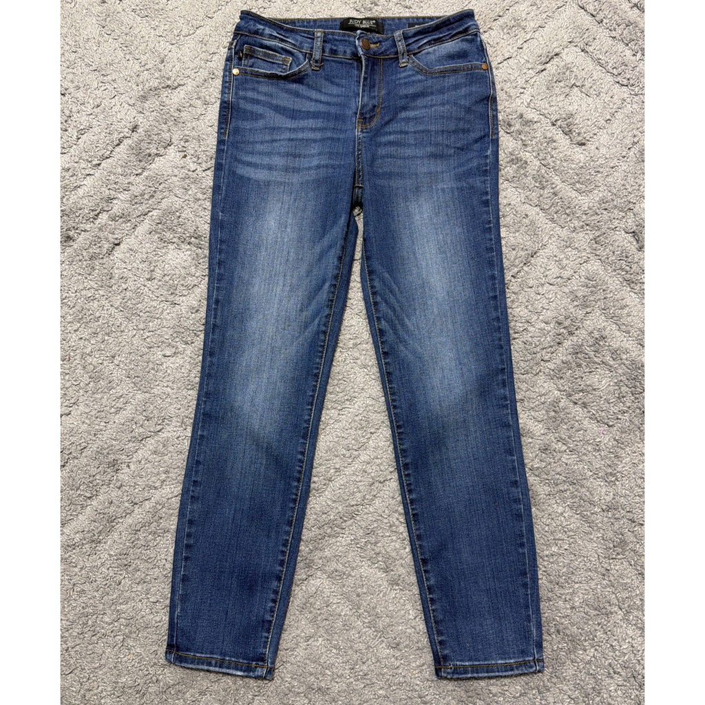 Judy Blue Jeans Womens 28 Relaxed Fit Stretch Denim Medium Wash Straight