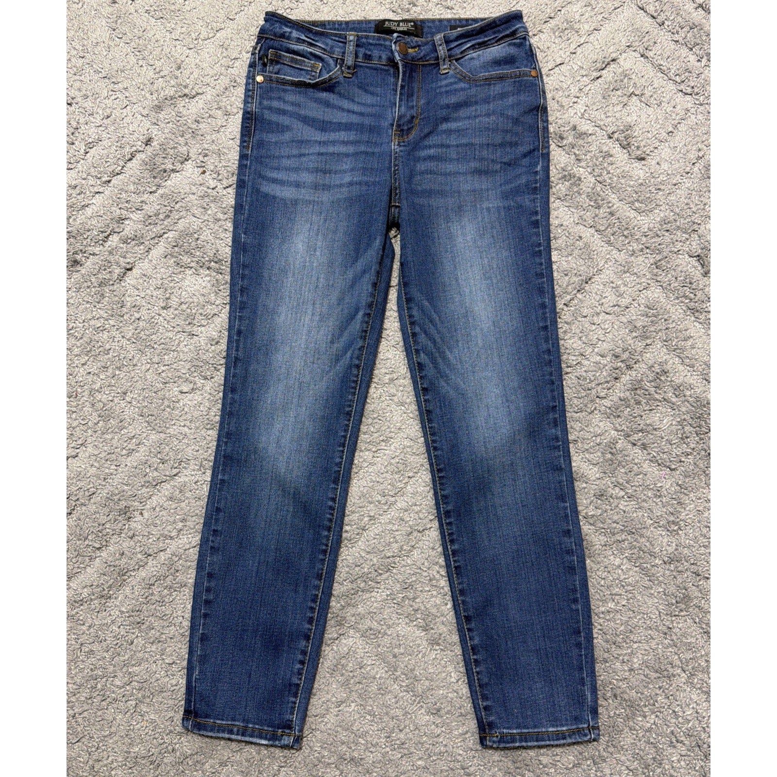 Judy Blue Jeans Womens 28 Relaxed Fit Stretch Denim Medium Wash Straight