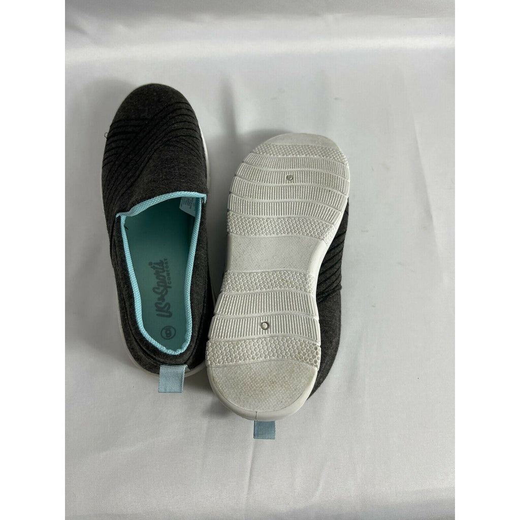 US Sports Ladies Women Slip On Walk Go Sports Comfy Sock Sneakers Shoes Size 6