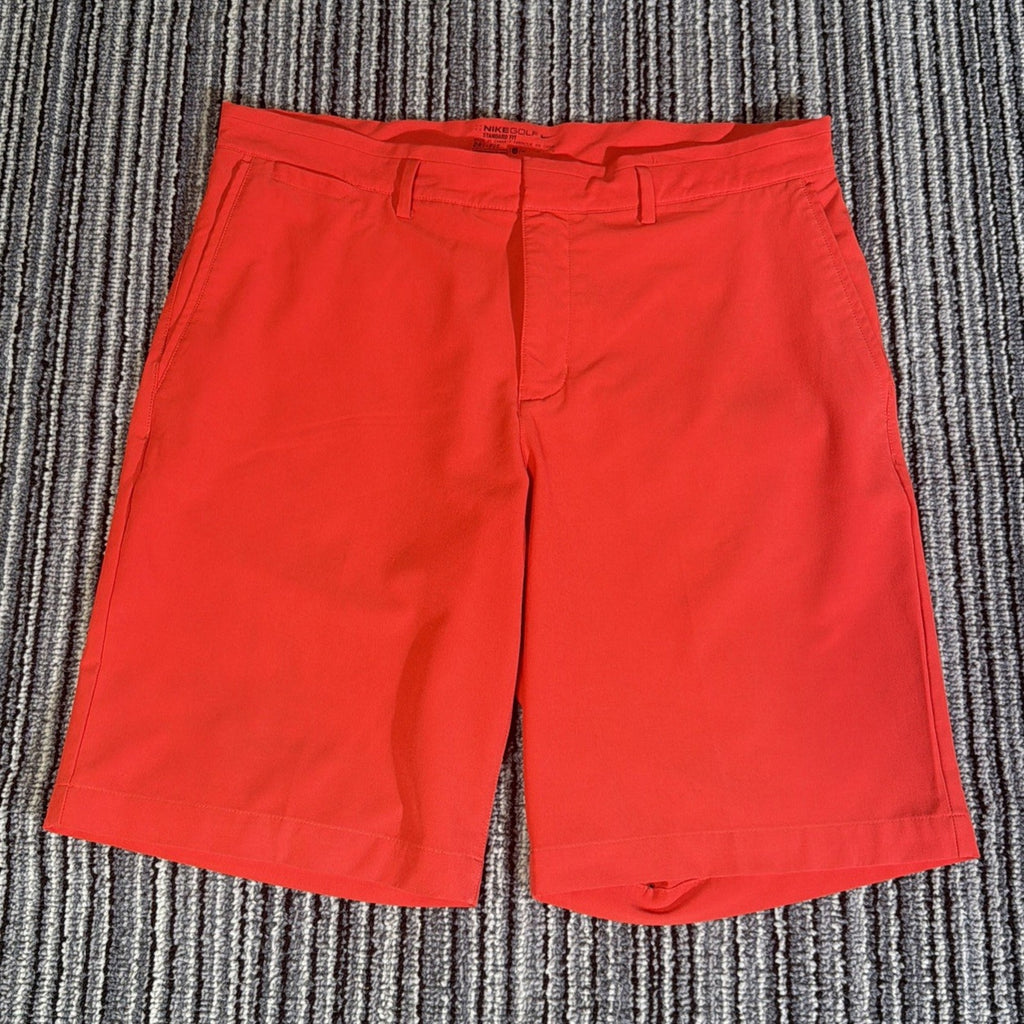 Nike Golf Tour Performance, Mens Golf Shorts Dri-fit, Size 34 Orangish Red