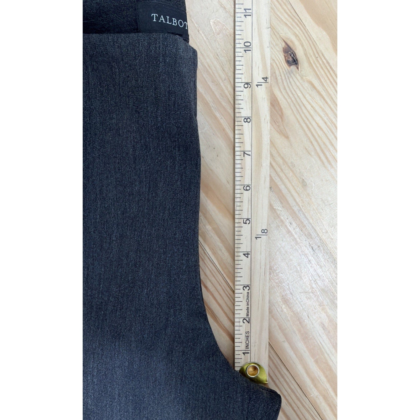 Talbots Heritage Straight Leg Dress Pants Womens Size 6 Gray 30x30