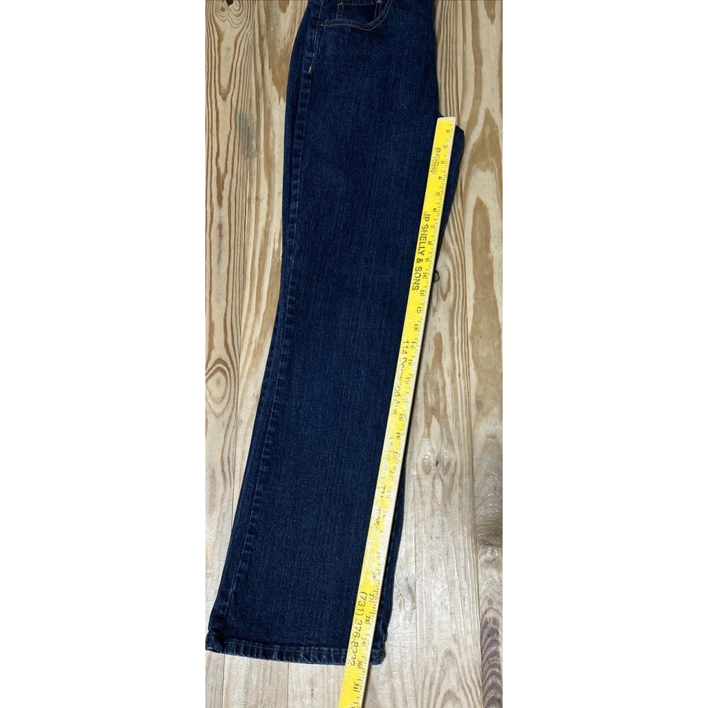 Women's 10 Average St John's Bay Bootcut Secretly Slender Jeans Stretch Denim