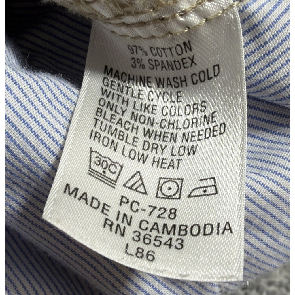 IZOD Women’s Stretch Khaki Chino Capri Pants Size 12 Preppy Beach Casual