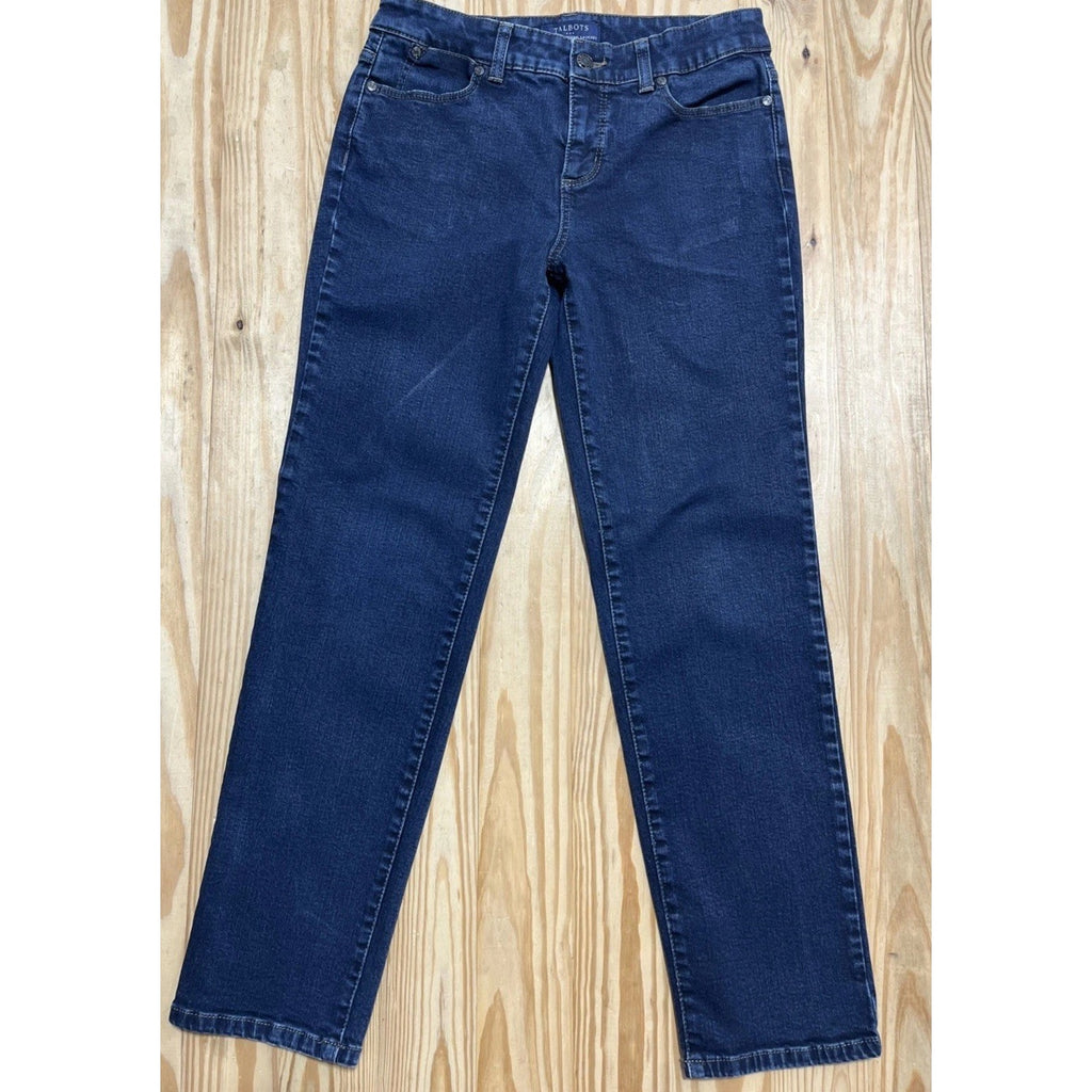 Talbots Simply Flattering 5 Pocket Women’s Jeans Size 27x27 Dark Wash