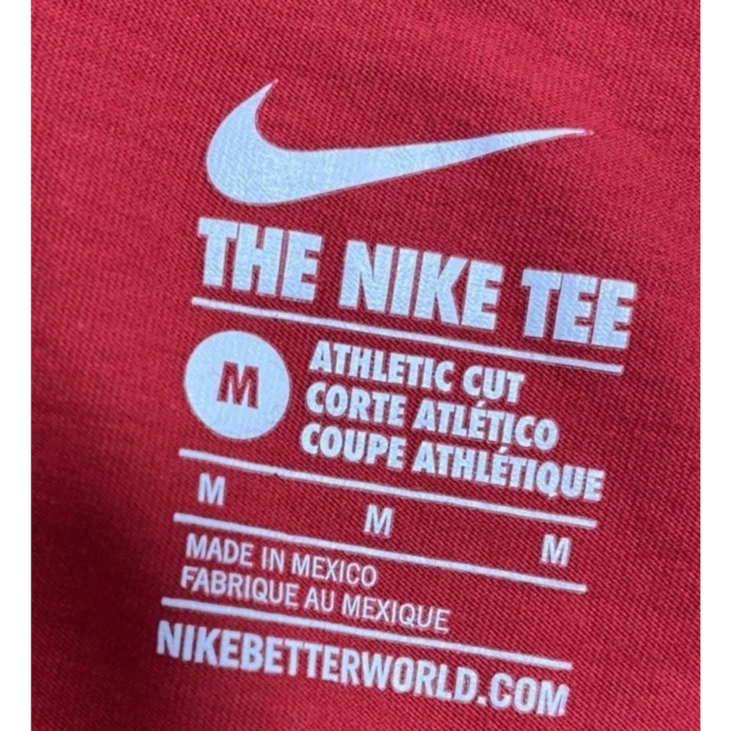 The Nike Tee Red Athletic Cut long sleeve Shirt Women's Medium Nike Air