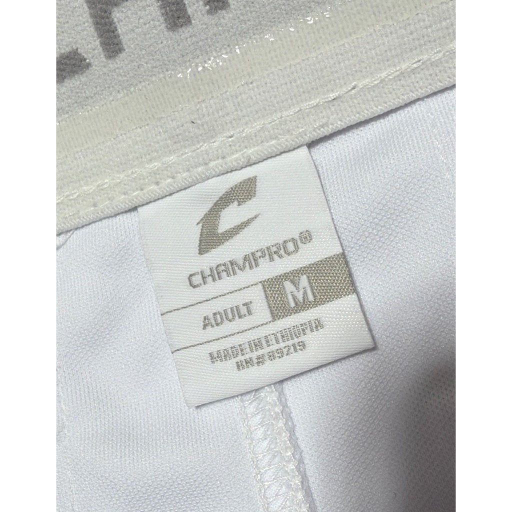 Champro Adult White Royal Blue Open Bottom Loose Fit Baseball Pants Size M NWT