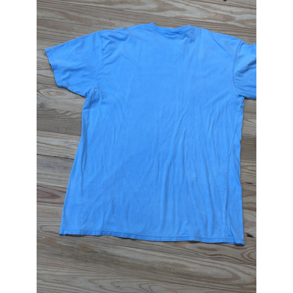 Comfort Colors By Covinard Maine Wildlife T-Shirt Men’s Large Blue Crew Neck