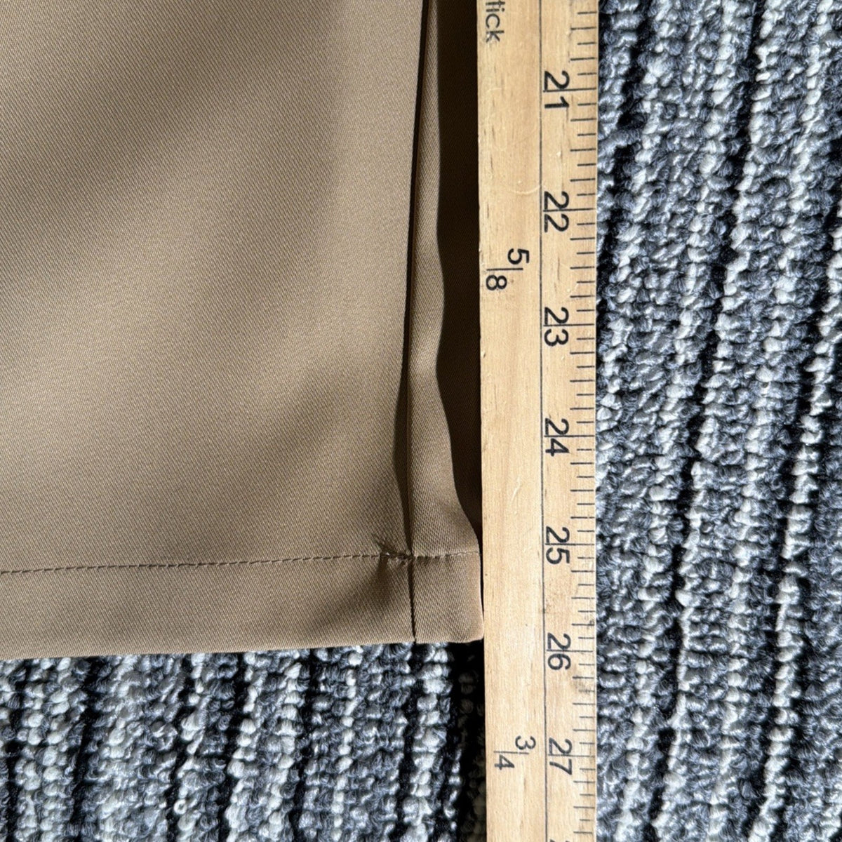 EllaEase Women’s XXS Petite Khaki High Rise Straight Leg Pants Pockets Stretch