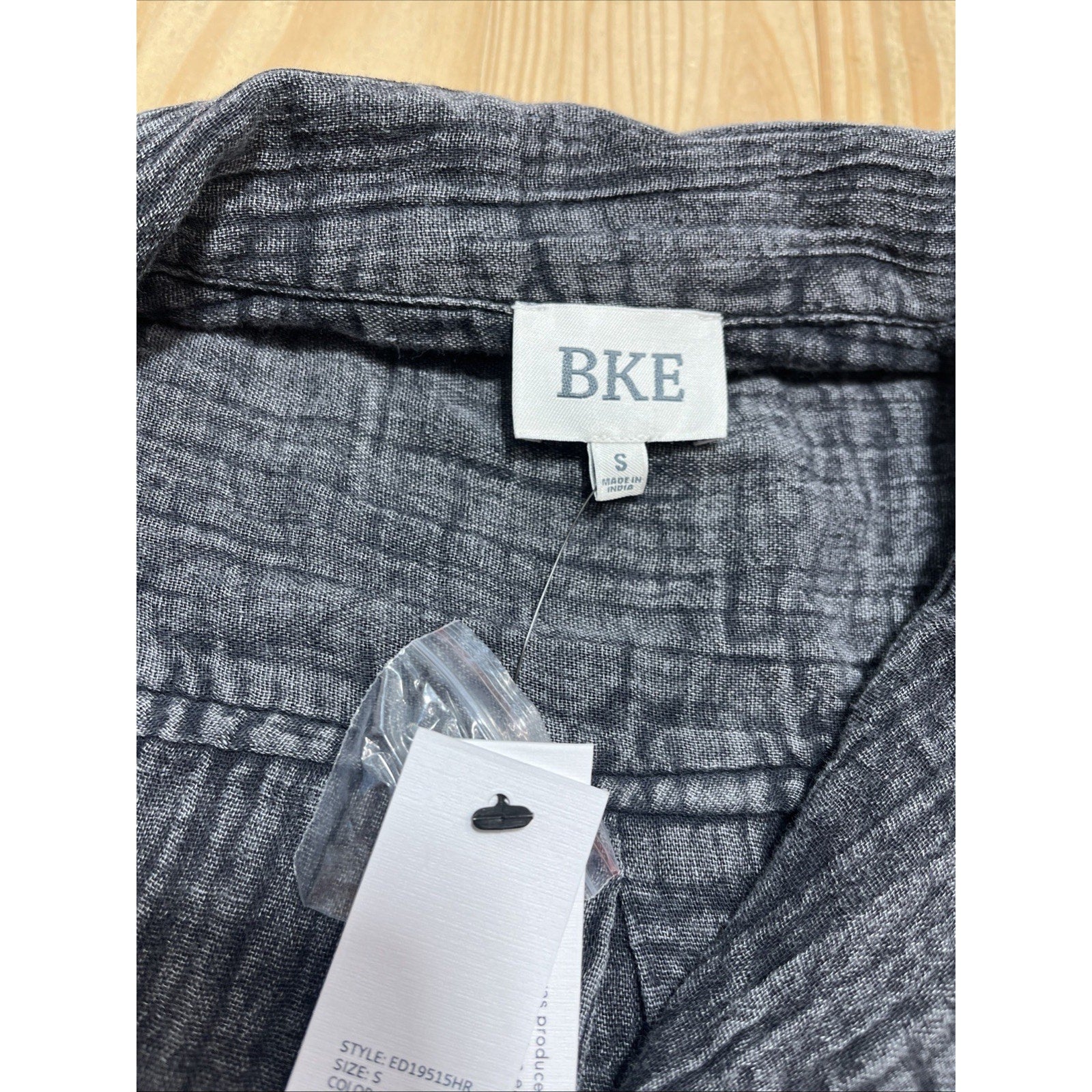 BKE Washed Black Button Down Dress Size Small NWT