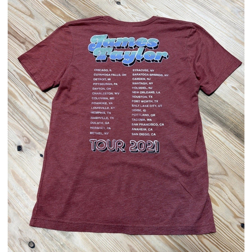 James Taylor. 2021 Concert T-shirt. Mens Medium 2 Sided Clean