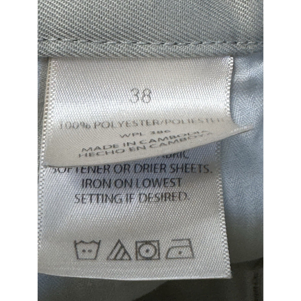 Haggar Beige Flat Front Adjustable Waist Shorts Mens Size 38