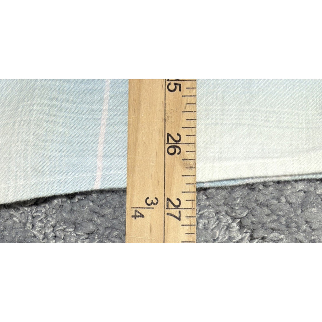 Levi's WoMen's Blue White Plaid Flannel Button-Up Shirt Long Sleeve M