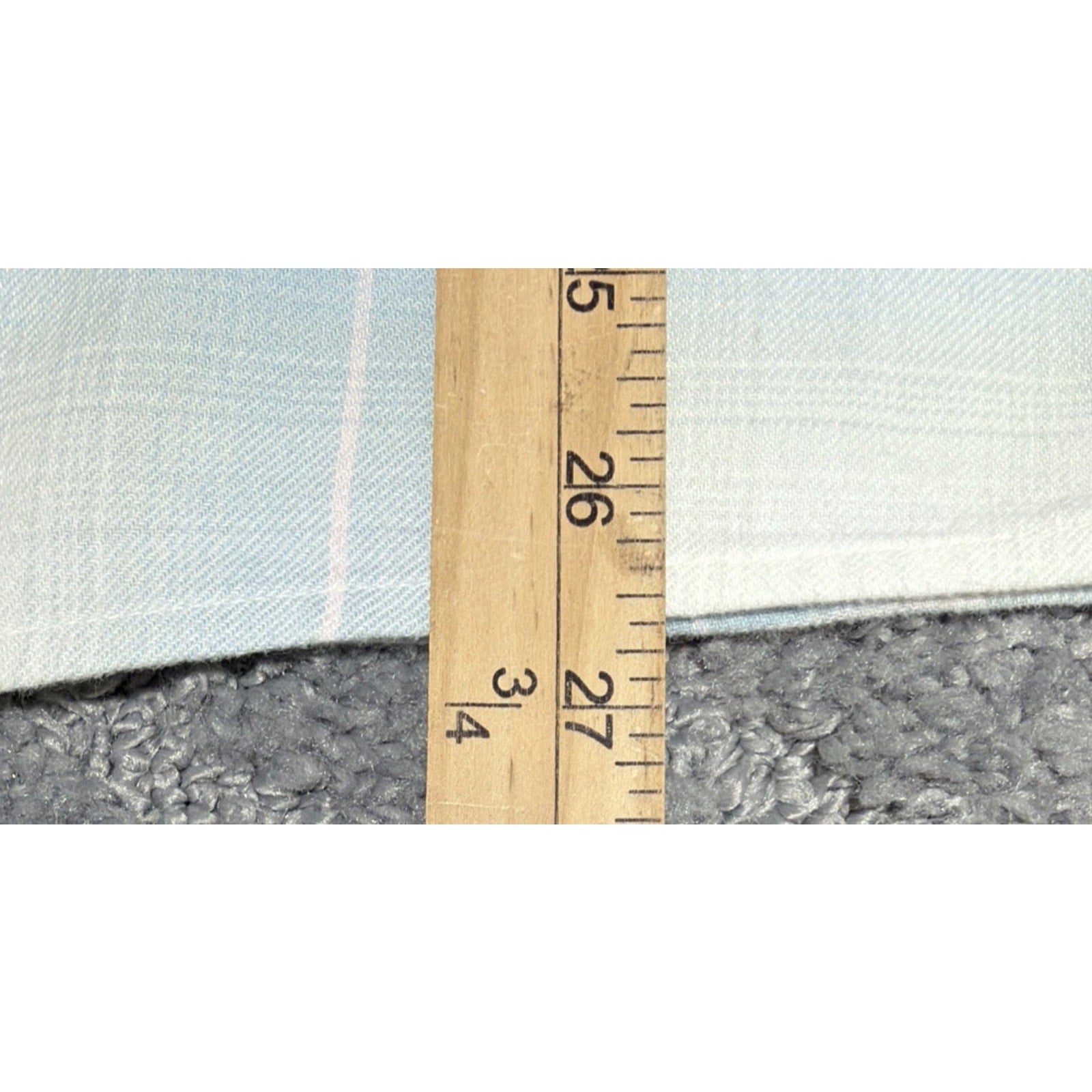 Levi's WoMen's Blue White Plaid Flannel Button-Up Shirt Long Sleeve M