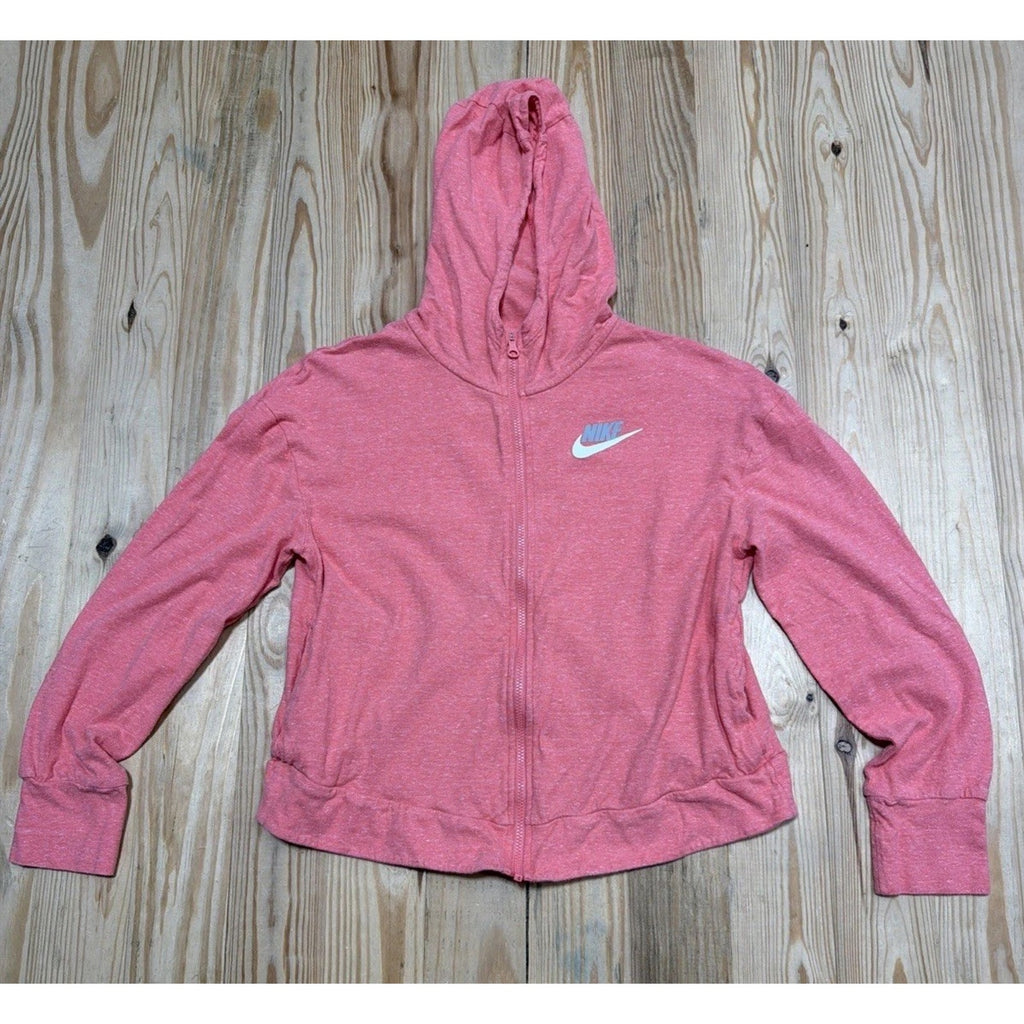 Nike Sweater Kids Lightweight Pink Hoodie Sweatshirt Girls Large Youth