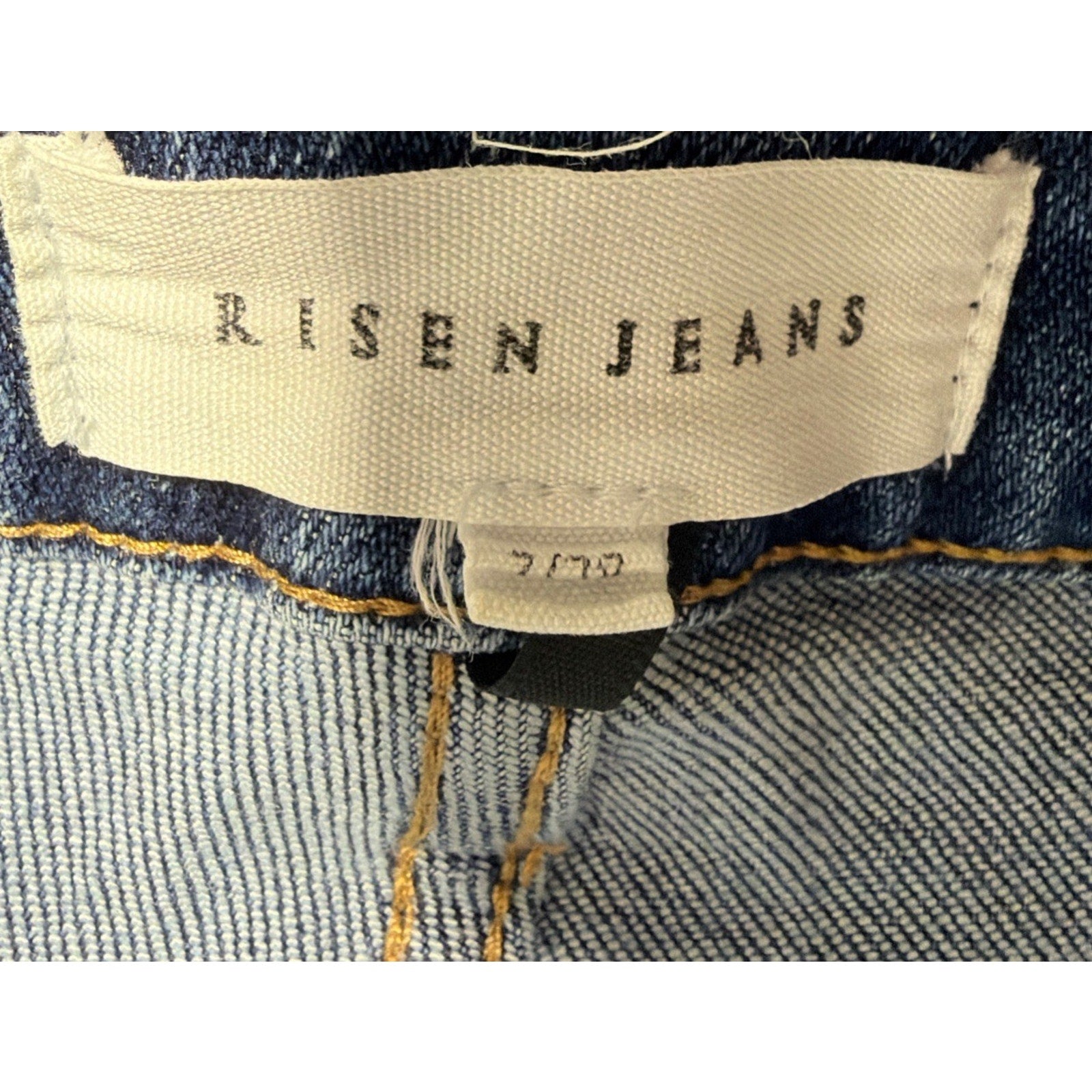 Risen Los Angeles Women’s 2 Tone High Rise Straight Leg Crop Jeans 7/28