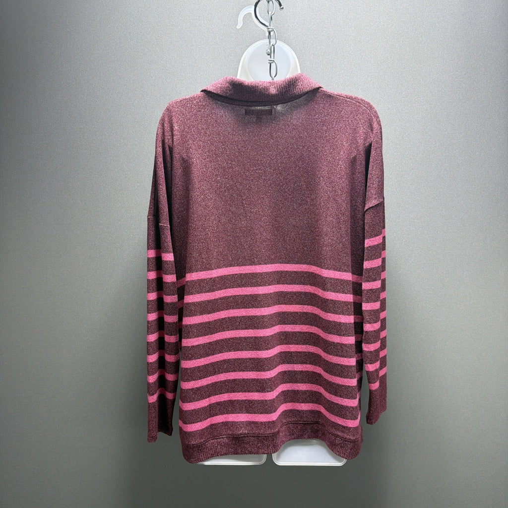 New Womens Oversized Lightweight Sweater Maurices Cranberry Size Small