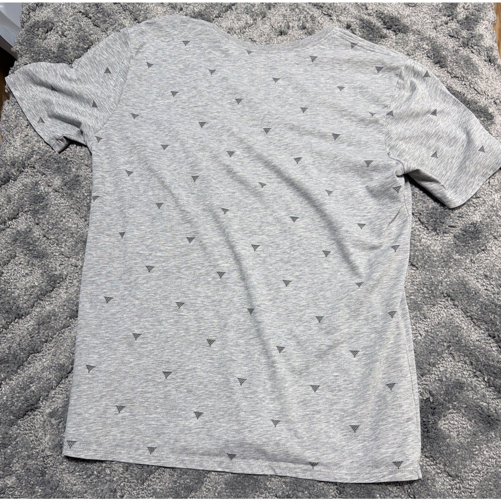 Men's Gray The Nike Tee, Nike Logo, Basketball Allover Dri-fit T-Shirt M