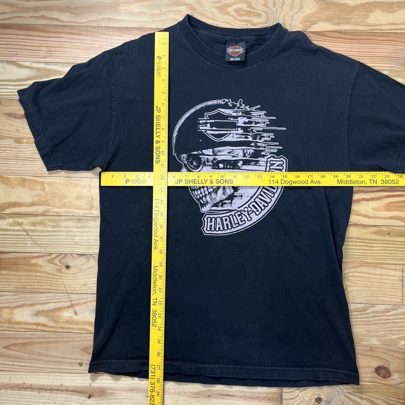 Vintage Harley Davidson T Shirt Fort Myers Florida Willie G Skull Graphic Size L