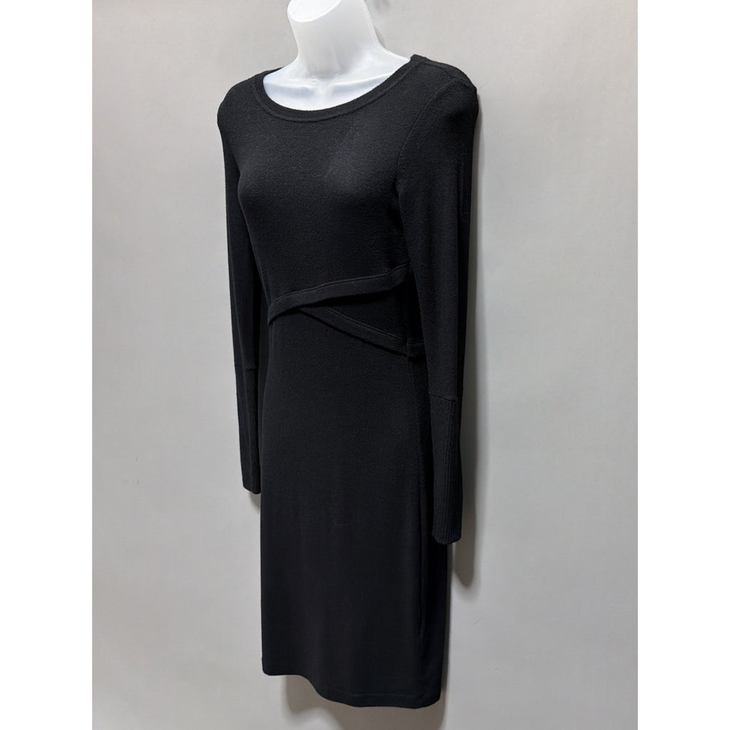 Express Womens Black Long Sleeve Knit Sweater Dress Size XS