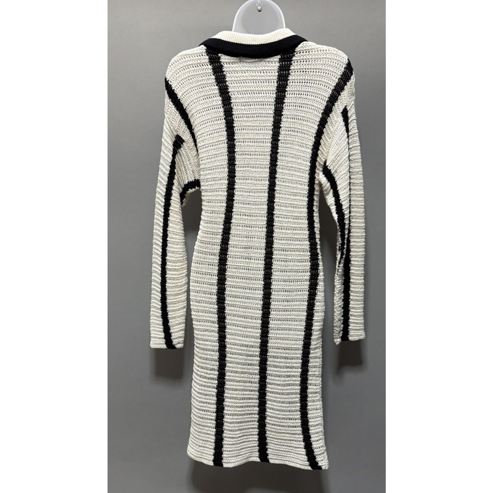 Pretty Little Thing Maternity Cream Long Sleeve Knitted Midi Dress Size 10 NWT