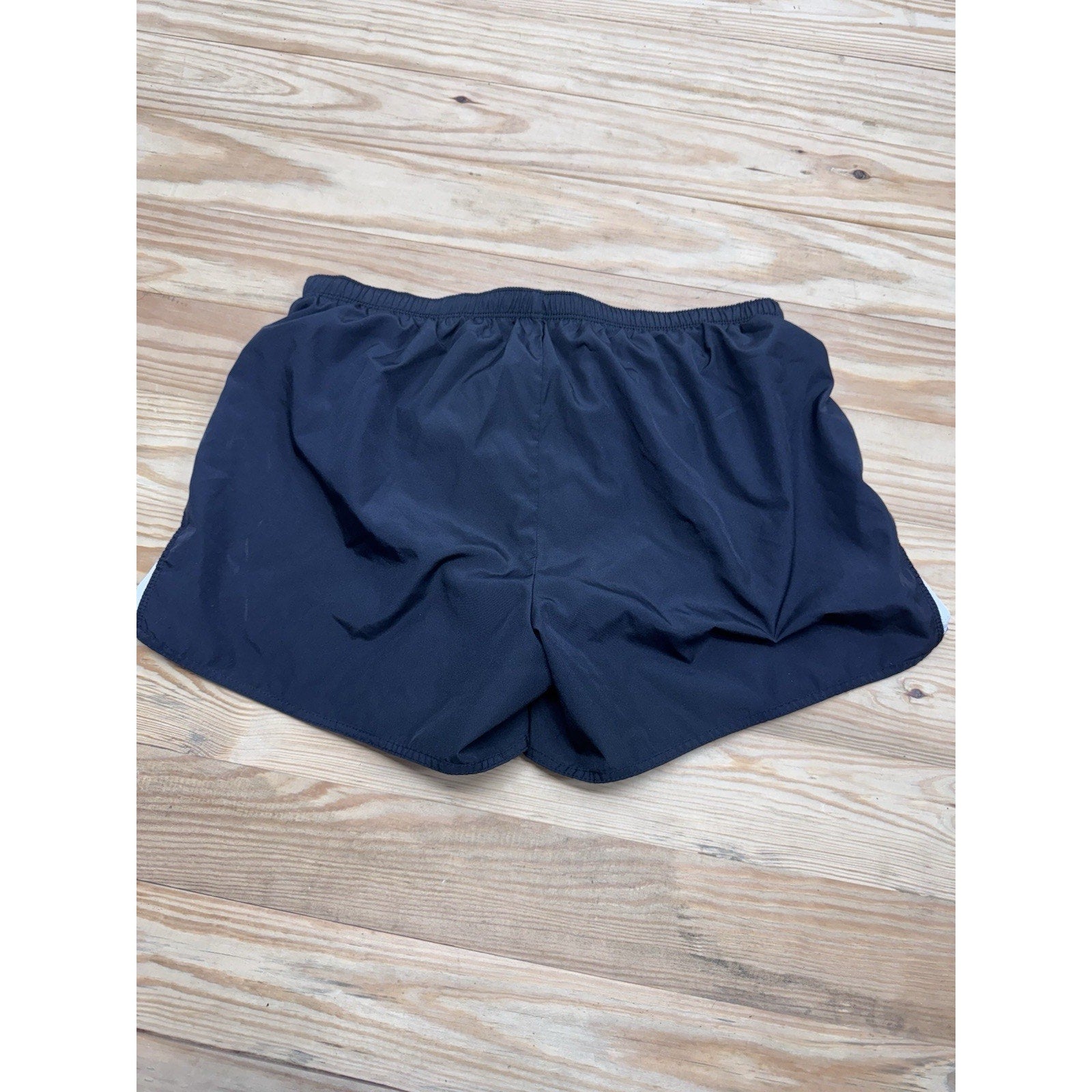 Champion Women’s Running Shorts in Black with White Stripe Sz S