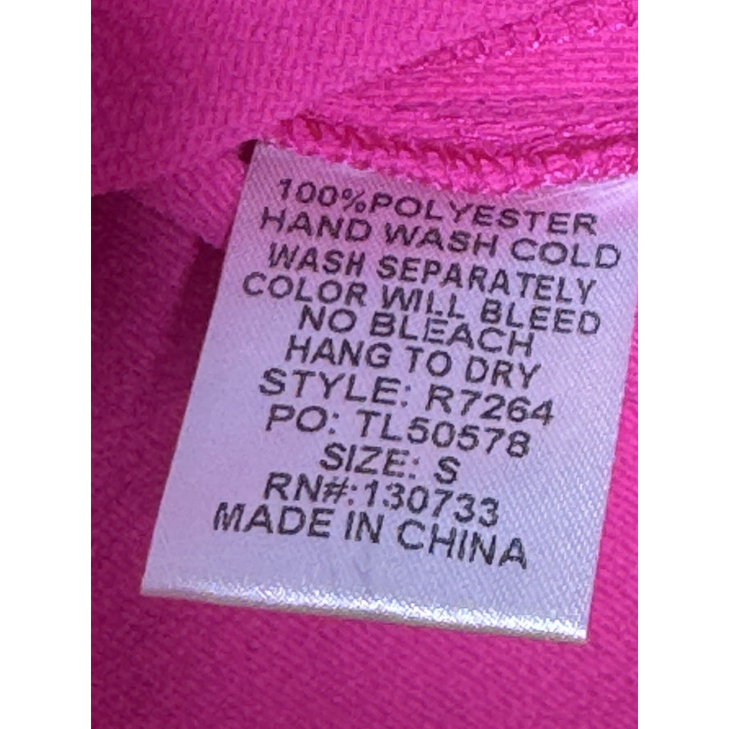Umgee Cold Shoulder Ruffle Top Women’s Small Hot Pink Boutique Blouse NWT