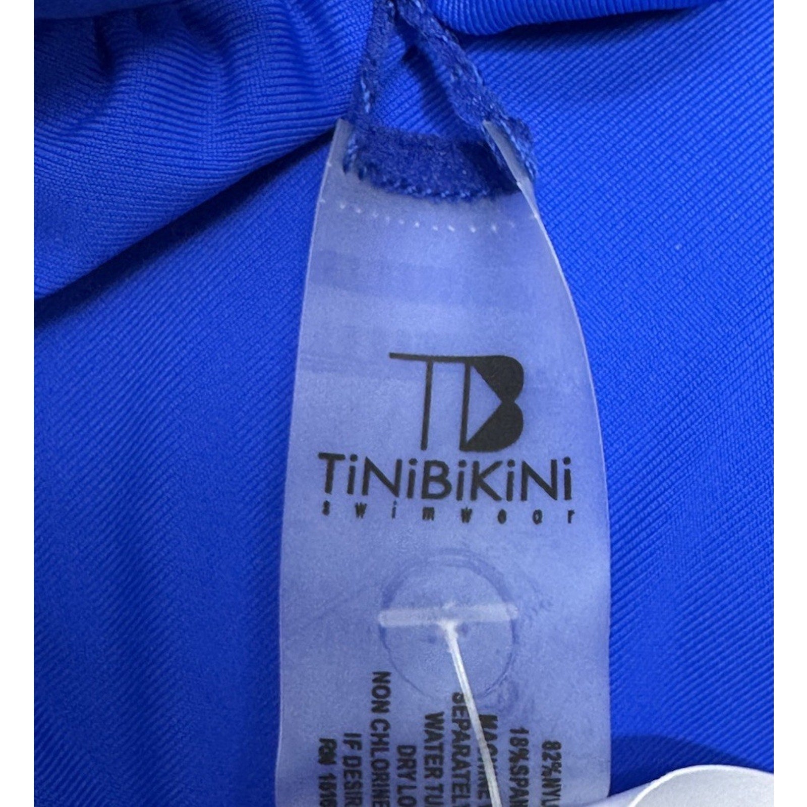 Tinibikini Swimwear Set Bikini Blue Floral 2 piece New With Tags X-Large
