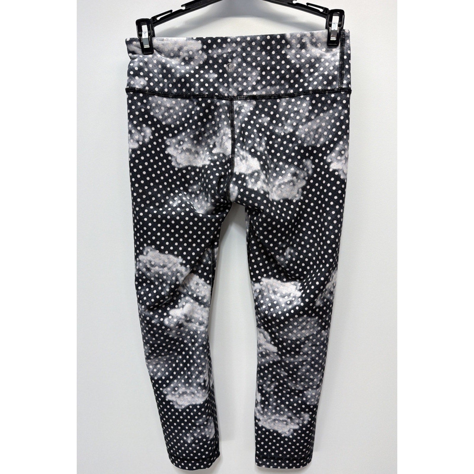Lululemon Wunder Under II Crop Leggings Dottie Dream Rose Neutral Blush Size 8