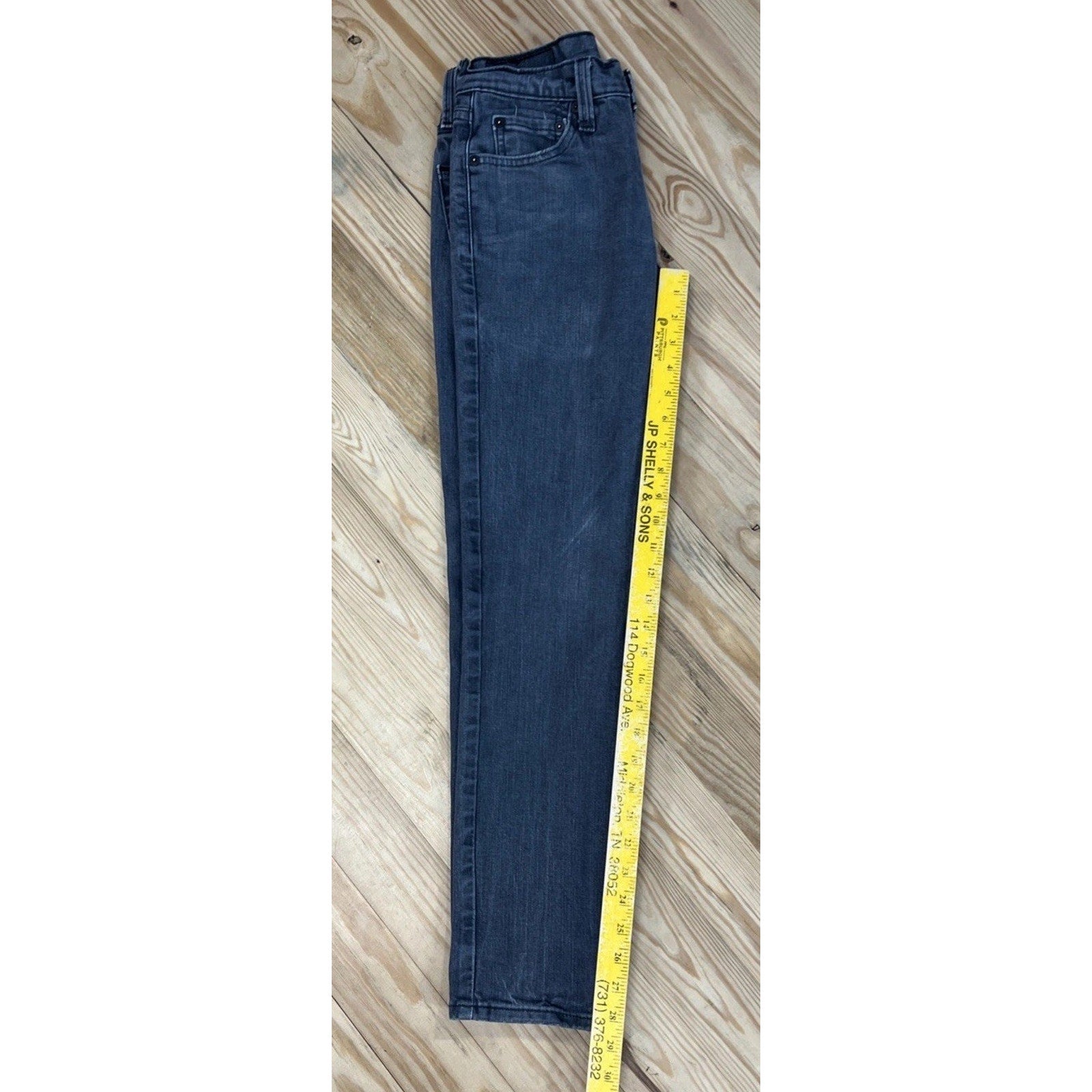 Levis 511 Slim Fit Jeans Mens 29x32 Gray Denim Zip Fly