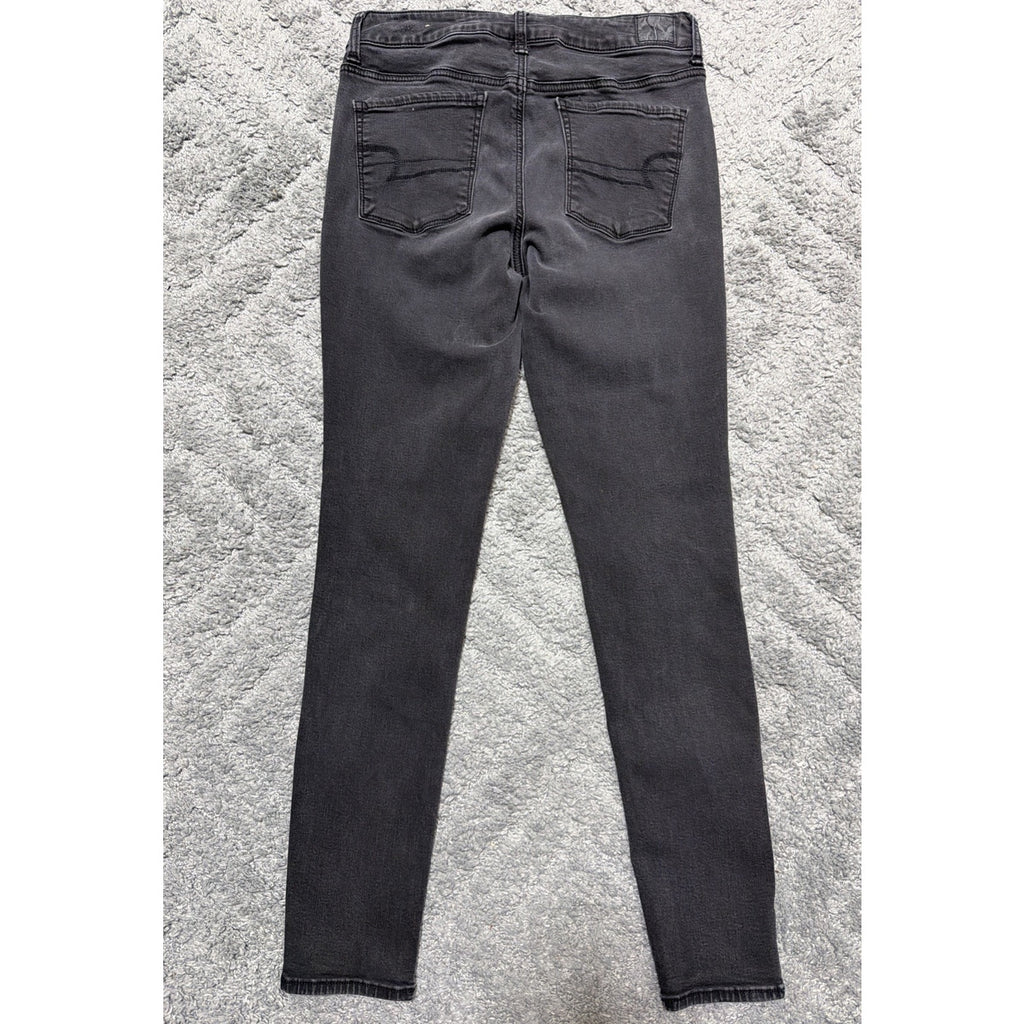 American Eagle Super Stretch High Rise Jegging Jeans Women's 10 Black 29x29