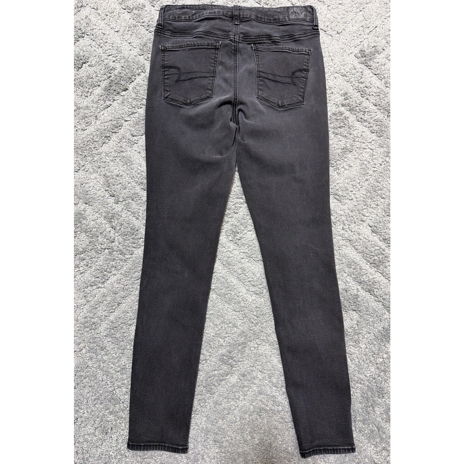 American Eagle Super Stretch High Rise Jegging Jeans Women's 10 Black 29x29