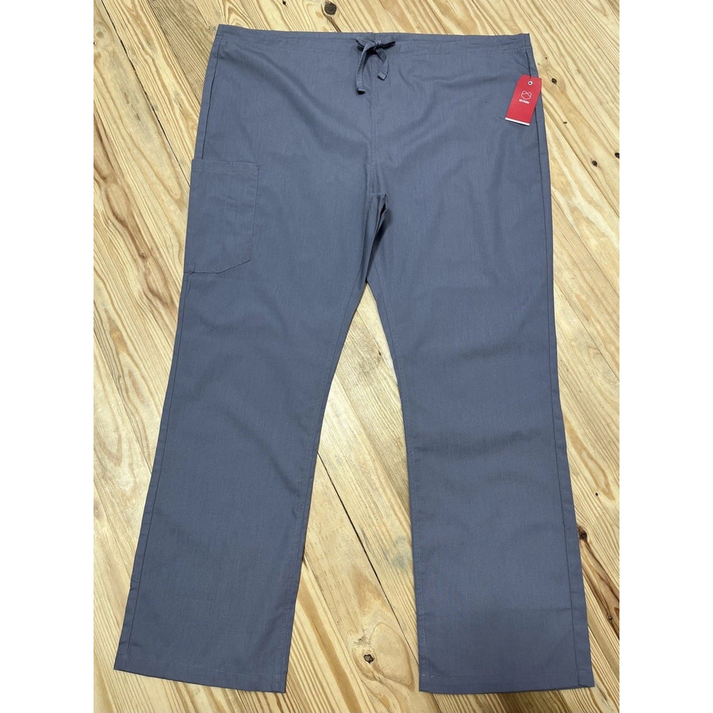 NWT Red Panda Size XL Pullon Scrubs Pants Gray Elastic Waist Tie Waist