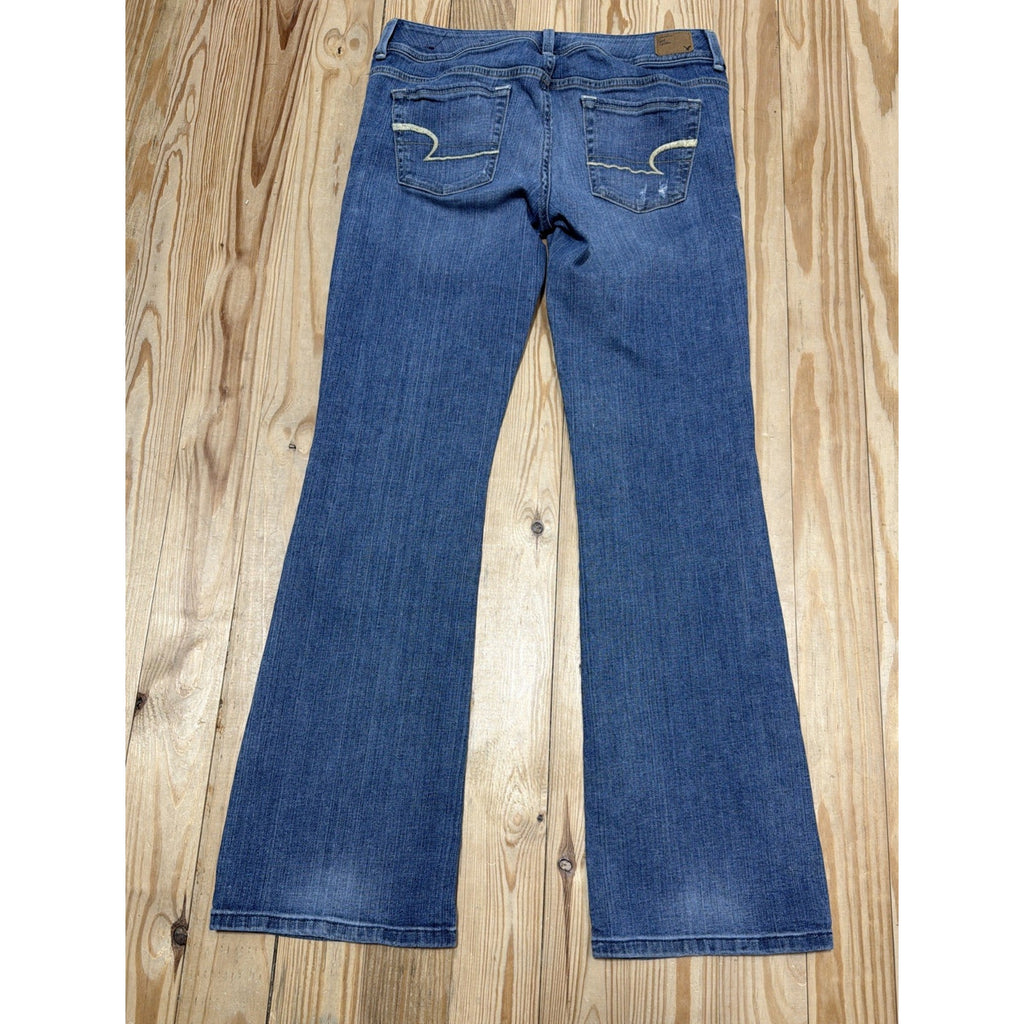 American Eagle Original Boot Bootcut Jeans Mid Rise Classic Sz 8 Stretch 32x31